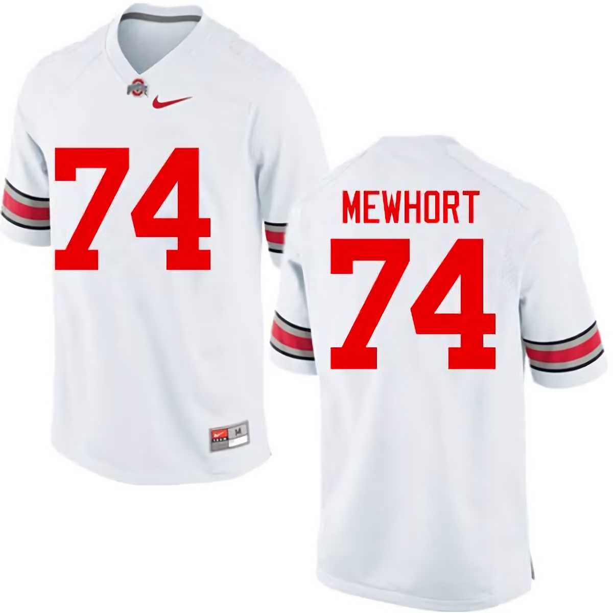 Jack Mewhort Ohio State Buckeyes Men's NCAA #74 Nike White College Stitched Football Jersey VAT1156RT